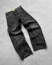 Men's Clothing Harajuku Retro Bat Pattern Embroidery Loose Jeans Men Street Y2K Pants Slouchy Jeans_viptrois.com