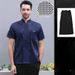 Men's Clothing chef clothes catering hotel restaurant kitchen clothes long and short sleeves breathable work clothes_viptrois.com