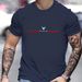 Men's Fashion Short-sleeved T-shirts Summer Slim-fit Pure Cotton Printed T-shirts Trendy Casual Versatile Tops_viptrois.com