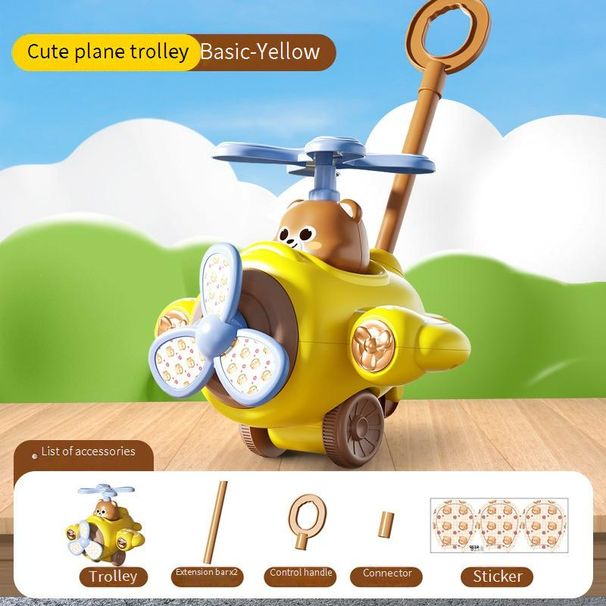 Adorable Airplane Baby Walker – Musical Push Toy With Lights For Toddlers (1-3 Years)_viptrois.com