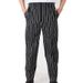 Men's Clothing version hotel restaurant chef men's pants striped pants black and white striped kitchen workers_viptrois.com