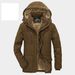 Men's winter blue three-dimensional patch bag with casual zipper cotton solid color loose type youth_viptrois.com