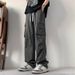 Men's Clothing Straight Casual Pants Summer Versatile Work Pants Thin Boys Teenagers Trousers_viptrois.com