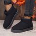 SHLIANG New Snow Boot Style Short Mini Winter Sheepskin Boots Women Waterproof Natural Wool Ankle Boots Fur Lined Ankle Warm Flat Shoes Y0072_viptrois.com