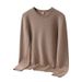 Men's Slim Fit Knit Sweater - Soft Round Neck Long Sleeve Pullover For Winter & Fall, Breathable & Stretchy, Machine Washable_viptrois.com