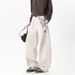American Deconstruction Apricot Square Scarf Scimitar Pants Men And Women 2026 Autumn New Casual Pants Loose Splicing Wide-leg Trousers_viptrois.com