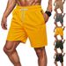 Men's Quick-Dry Gym Shorts – 5-Inch Workout & Running Shorts With Stretch Fabric For Training, Beach & Casual Wear_viptrois.com