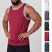 Men's Clothing Summer Men's Muscle Fitness Sports Casual Sleeveless Vest Quick Drying Printed Letters Fashion Top_viptrois.com