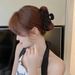 Premium Matte Hollow Flower Bowknot Claw Clip - Simple Elegant Japanese-Korean Style Large Back-of-Head Updo Shark Clip_viptrois.com