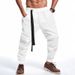Men's Casual Jogger Pants – Straight-Leg Polyester Trousers With Drawstring Waist (7 Colors, S-XXXL)_viptrois.com