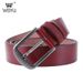 Leather belt men's leather alloy needle buckle youth leisure business belt simple generous trouser belt_viptrois.com