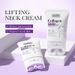 SADOER Collagen Neck Firming Cream 110ml - 6% Hexapeptide & Hyaluronic Acid, Roller Massage Design, Lift & Reduce Wrinkles For Silky Neck Skin_viptrois.com