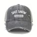 New Vintage Washed Letter Baseball Breathable Mesh Hat Women All Seasons Sunshade Outdoor Versatile Duckbill Cap For Men_viptrois.com