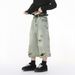 Men's Clothing | New High Street Trend Light Color Distressed Irregular Ripped Wide Leg Denim Cropped Trousers_viptrois.com