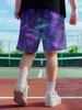 Unbeatable Quality Unbeatable Quality American Casual Tropical Leaf Print Men's Trendy Brand Fitness Running Sports Basketball Shorts_viptrois.com