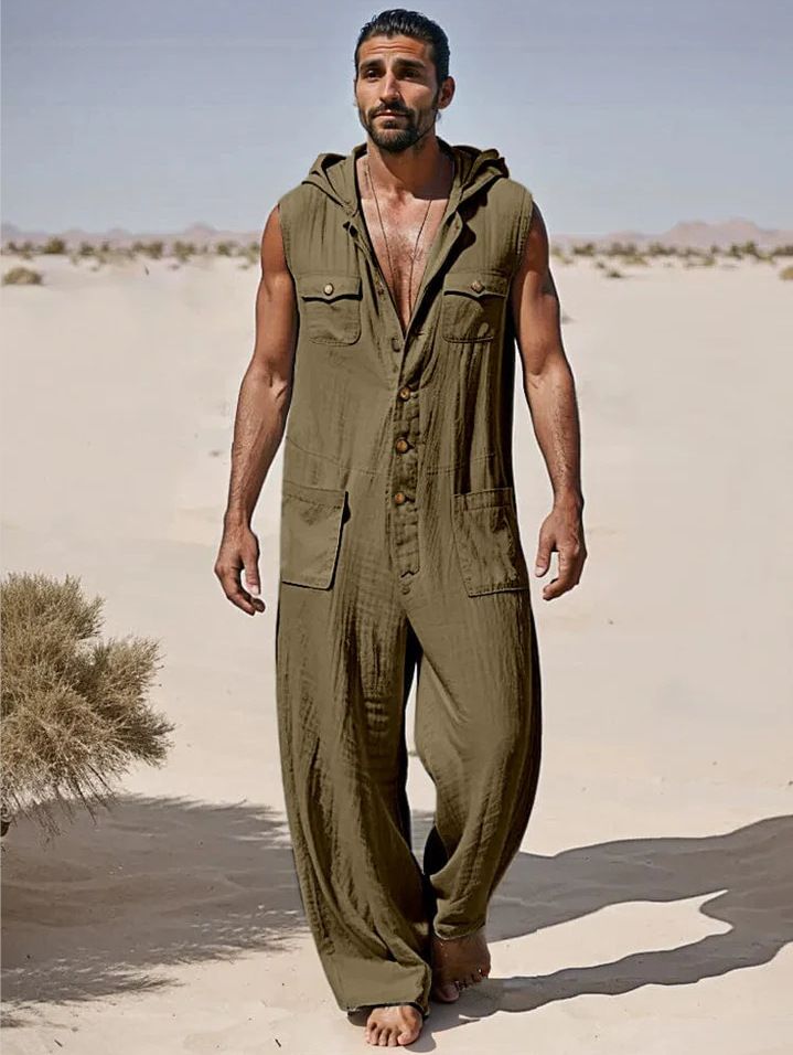 Men's Clothing Casual Jumpsuit_viptrois.com