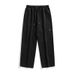 Men's Clothing Men's Spring Casual Trousers With Center Seam Stitching Design And Side Patch Pockets, Japanese Retro Drape Loose Trousers_viptrois.com