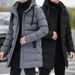 Cotton Winter Oversized Casual Thickened Warm Down Cotton Men's Medium Length Hooded Couple Jacket_viptrois.com