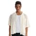 Men's Clothing ETAI Men's Clothing | Fashionable And Trendy Hollow Mesh Crochet Shirt Summer Casual Perspective Men's Lace Shirt_viptrois.com