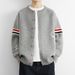 Men's Jacquard Knit Cardigan – Trendy Oversized Button-Up Sweater (M-XXXXL) | Streetwear & Casual_viptrois.com