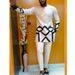 Men's moslem New Ready Stock Casual Plain Long Sleeve Plaid Print Spring Autumn Ethnic Style Suit_viptrois.com