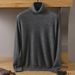Pure Autumn Winter New Men's High Collar Loose Solid Color Pullover Mink Wool Base Sweater Knitted Top Cross-Border Wholesale_viptrois.com