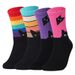 Casual socks hot cat dog rainbow large size cotton socks women's casual cotton women's mid-tube socks_viptrois.com
