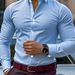 Men's Clothing Long Sleeved Business Formal Slim Stretch Shirt_viptrois.com