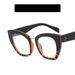 Women's Eyeglasses Cat Eye Large Frame Anti Blue Light Flat Glasses New Personalized Frame Glasses Trendy Plain Rice Nail Glasses Frame_viptrois.com