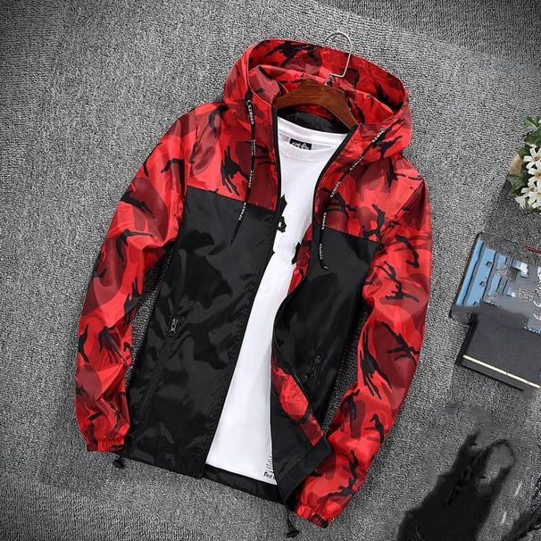 Spring And Autumn New Men's Casual Couple Outdoor Camouflage Jacket, Korean Version Fitted Outerwear_viptrois.com