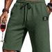 Men's Waffle Knit Shorts - Lightweight Summer Casual Drawstring Beach Shorts With Stretch, Quick-Dry & Comfort Fit For Swimming, Vacation, Lounge_viptrois.com