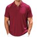 2026 Men's Summer New Style Breathable Towel Embroidered Blouse With Collar And Plaid Short Sleeve Shirt_viptrois.com