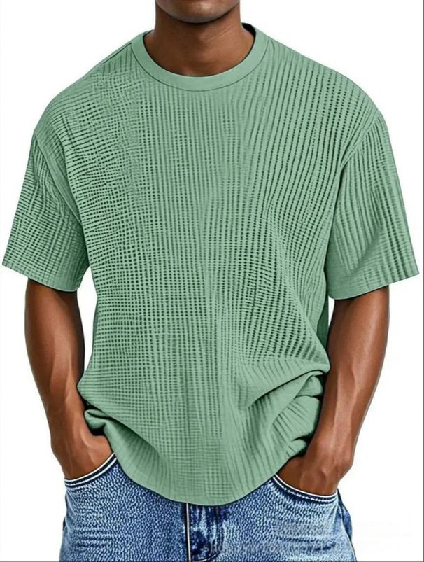 Men's Summer T Shirt Short Sleeved Casual All Match Tops_viptrois.com