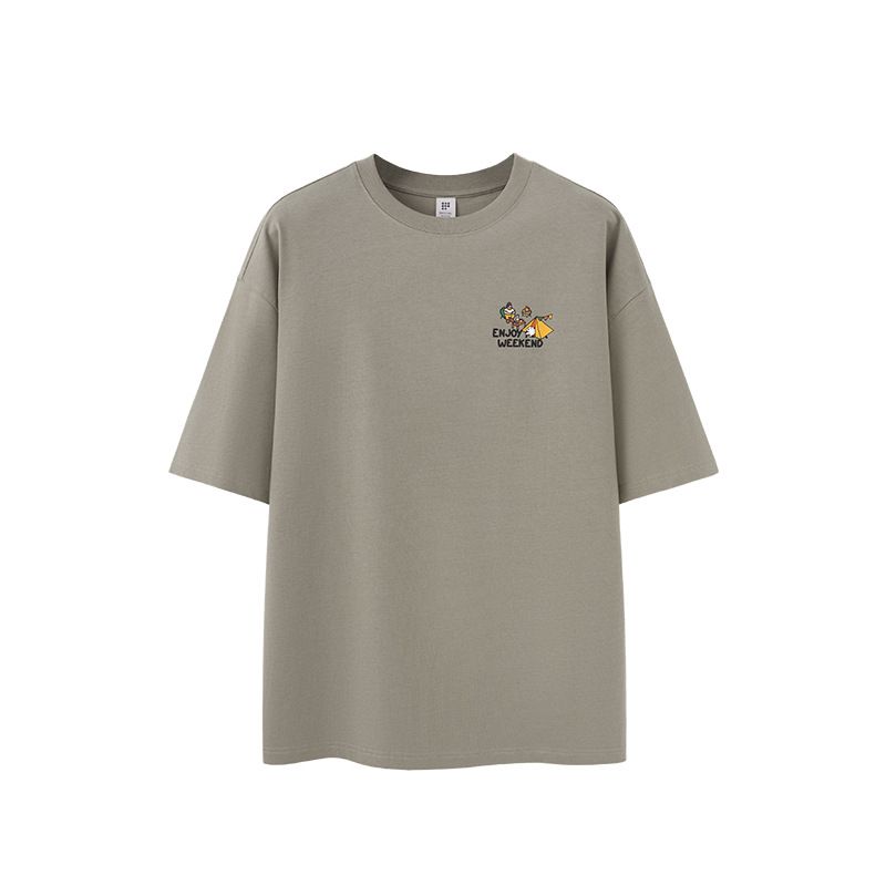 Men's Clothing Men's Wear | Heavy Outdoor Camping Printed T Shirt 2025 Spring And Summer New Mountain Loose Cityboy Short Sleeve_viptrois.com