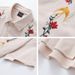 American Retro Heavy Industry Embroidered Corduroy Short-sleeved Shirt For Men And Women, Loose Casual Versatile Shirt In Summer_viptrois.com