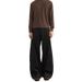 Men's Clothing Retro Split Wide Leg Jeans A-Line Denim Straight Leg Pants American Style Floor Length Vintage Washed Denim Pants For Cleanfit Style_viptrois.com