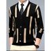 V-neck Knitted Sweater Men's Autumn And Winter Loose Cardigan Sweater To Wear Jacquard Shirt_viptrois.com