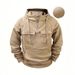 Men's Casual Hooded Zip-Up Sweatshirt | Thickened Fall/Winter Pullover Hoodie | Streetwear Jacket With Pockets | Loose Fit Workwear Style_viptrois.com