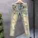Ink Splash Distresse Nine-point Jeans For Men Slim Fit Skinny Stretch Rippe Patche Cool Street Style Personality_viptrois.com