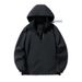 Spring Autumn Men's And Women's Same Style Outdoor Single Layer Windproof With Detachable Hat, Casual Stormtrooper_viptrois.com
