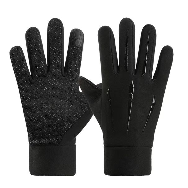 Men's Gloves Windproof, Waterproof, Warm Motorcycle Winter Cold Proof Riding Equipment Cycling Full Finger Takeaway Men's Gloves Touch Screen_viptrois.com