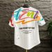 Men's Clothing New Short Sleeve T-Shirt Trendy Hip Hop Style Crew Neck Graffiti Print Base Layer Top For Summer_viptrois.com