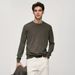 Men’s Slim-Fit Round Neck Knit Sweater – Lightweight & Stretchable, Breathable Layering Essential (M-XXXL, Black/Navy/Beige/Olive)_viptrois.com