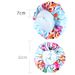 Wide brim color square night cap print round cap print home cap Soft hair care cap larger_viptrois.com