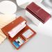 Wallet Card Cases Women's Wallet Long Waxed Leather Wallet Retro Zipper Large Capacity Clutch Bag For Women_viptrois.com