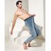 Warm Pants For Men With Fleece Underwear, Tight Fitting High Waisted Cotton Pants With Fleece, Essential Leggings For Autumn And Winter_viptrois.com