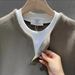 Layered Mock Neck Long Sleeve Sweatshirt – Minimalist Pullover For Men (M-4XL) – Lightweight Polyester Blend Casual Top_viptrois.com