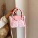 Women’s Bags Casual Handbags For Women Summer New Style Textured Rhombus Dumpling Bag Fashionable Shoulder Messenger Bag_viptrois.com