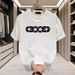 Men's Clothing Pure Cotton Summer Letter Print Short Sleeved T Shirt Simple Top Men's T Shirt Loose Half Sleeved Bottoming Shirt Trendy Brand_viptrois.com