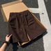 Men's Clothing Men's Summer Cargo Shorts Loose Fit Wide Pattern Five Point Mid Length Pants Youth Sports Functional Pocket_viptrois.com
